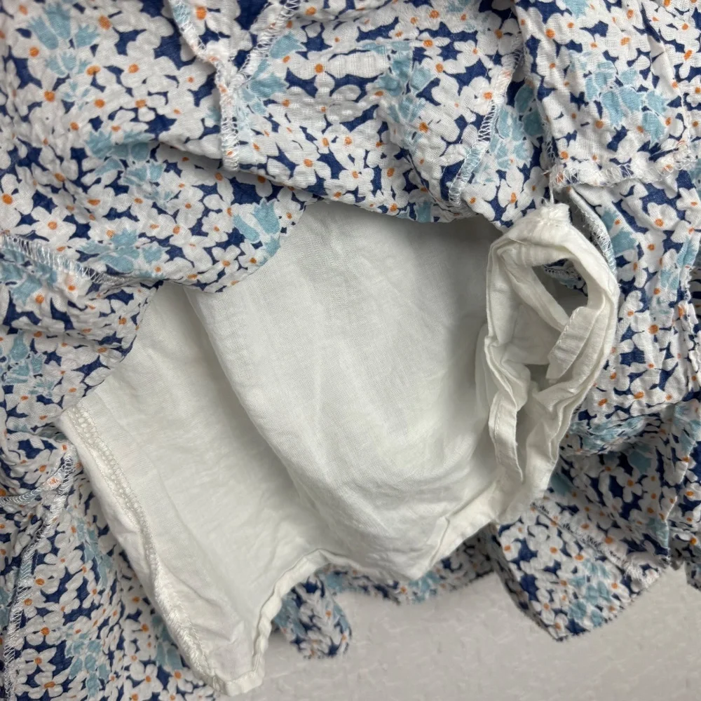 *We Are Sundays Womens Indigo Blue Floral Harley Romper Small - Picture 8 of 14